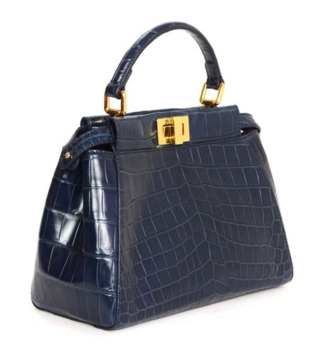 fendi peekaboo mini crocodile|fendi peekaboo leather bags.